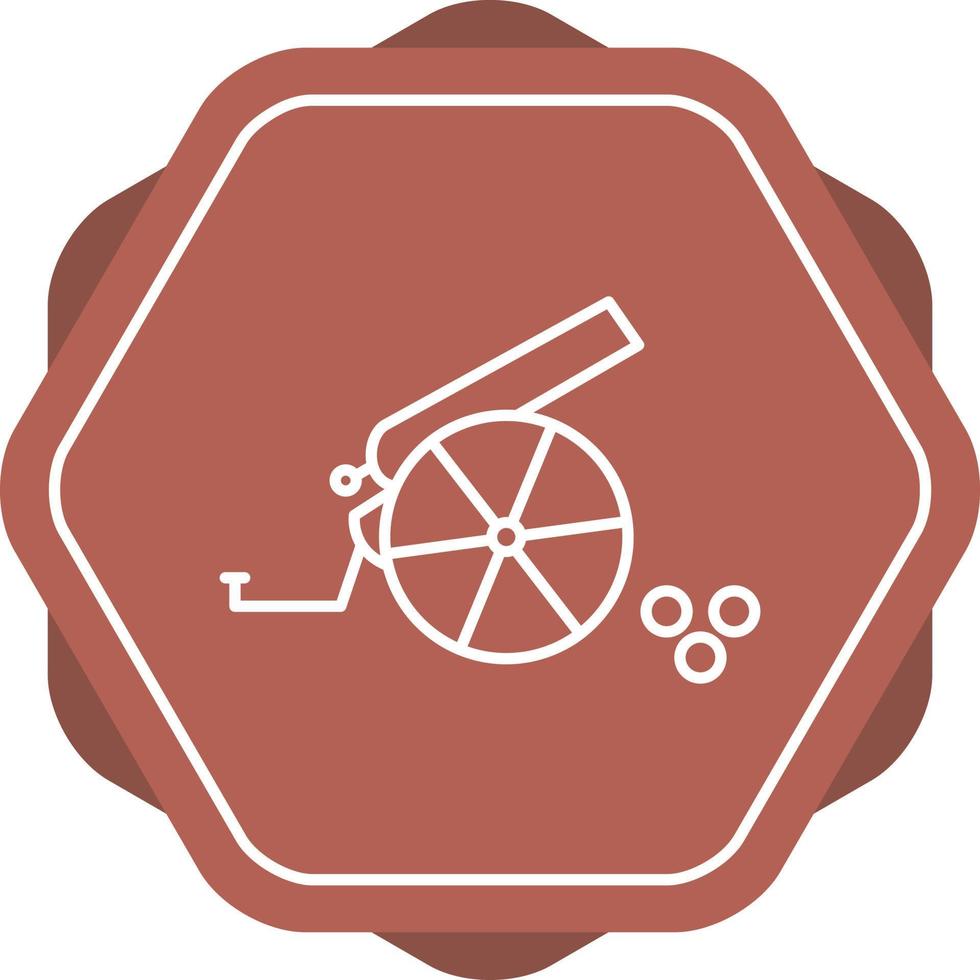 Cannon Line Icon vector