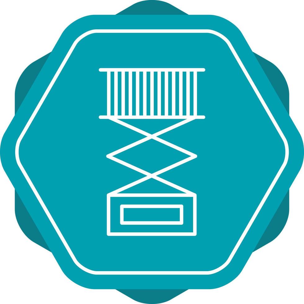 Lift Package Line Icon vector