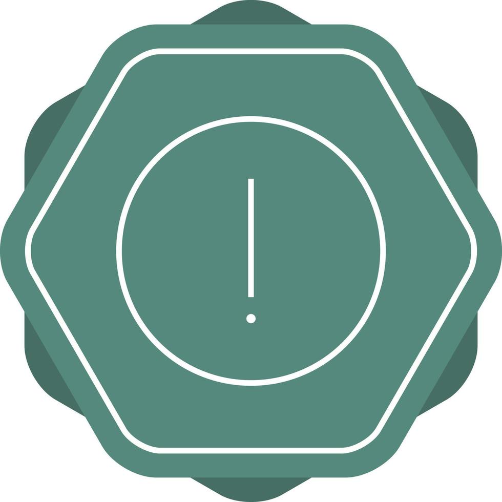 Warning Sign Line Icon vector