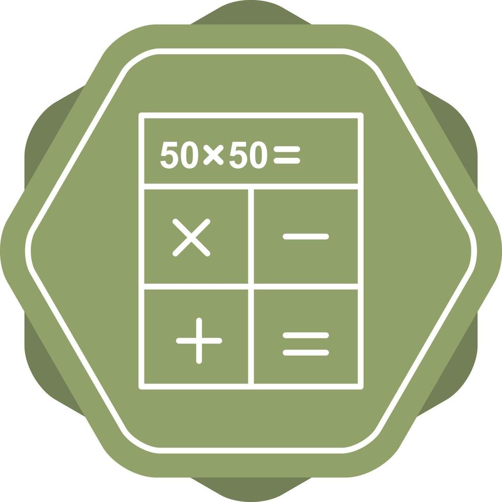 Calculations Line Icon vector