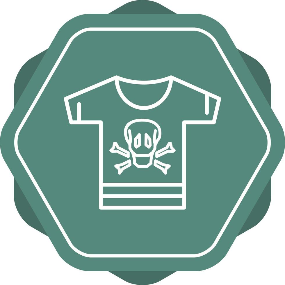 Pirate Shirt Line Icon vector