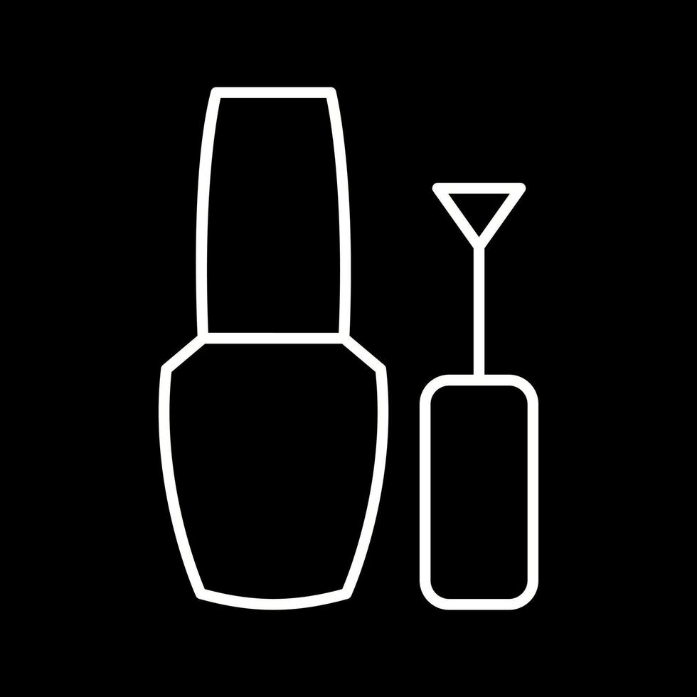 icono de vector de esmalte de uñas