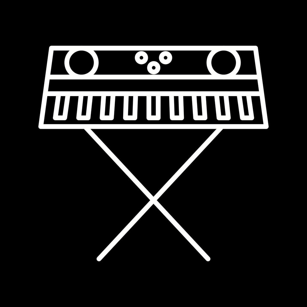 icono de vector de piano