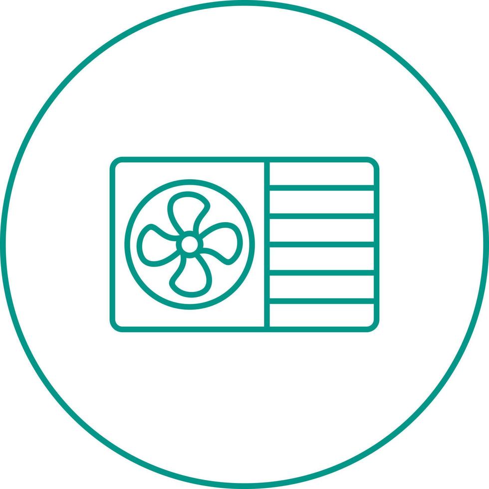 AC Window Unit Vector Icon