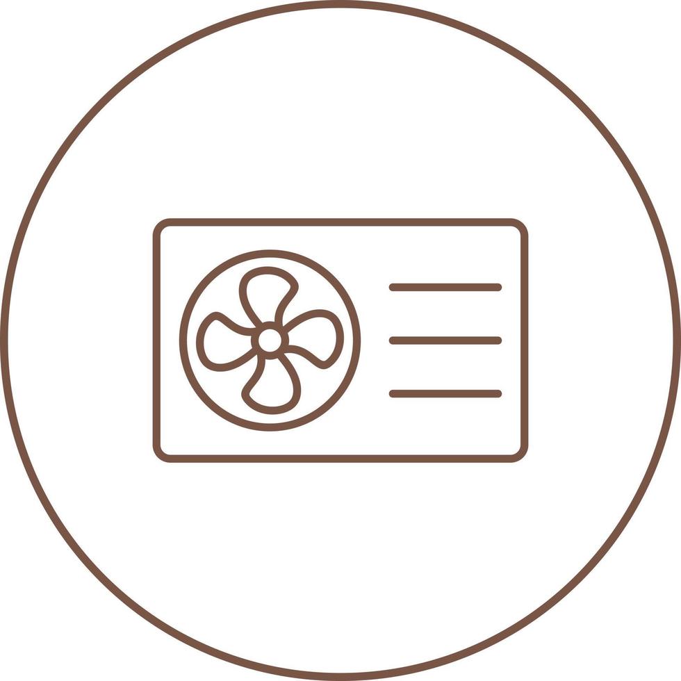 icono de vector de unidad exterior ac