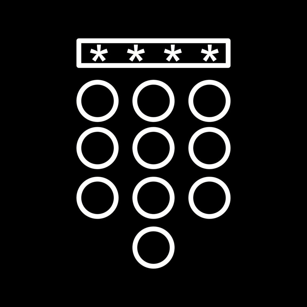 Passcode Lock Vector Icon