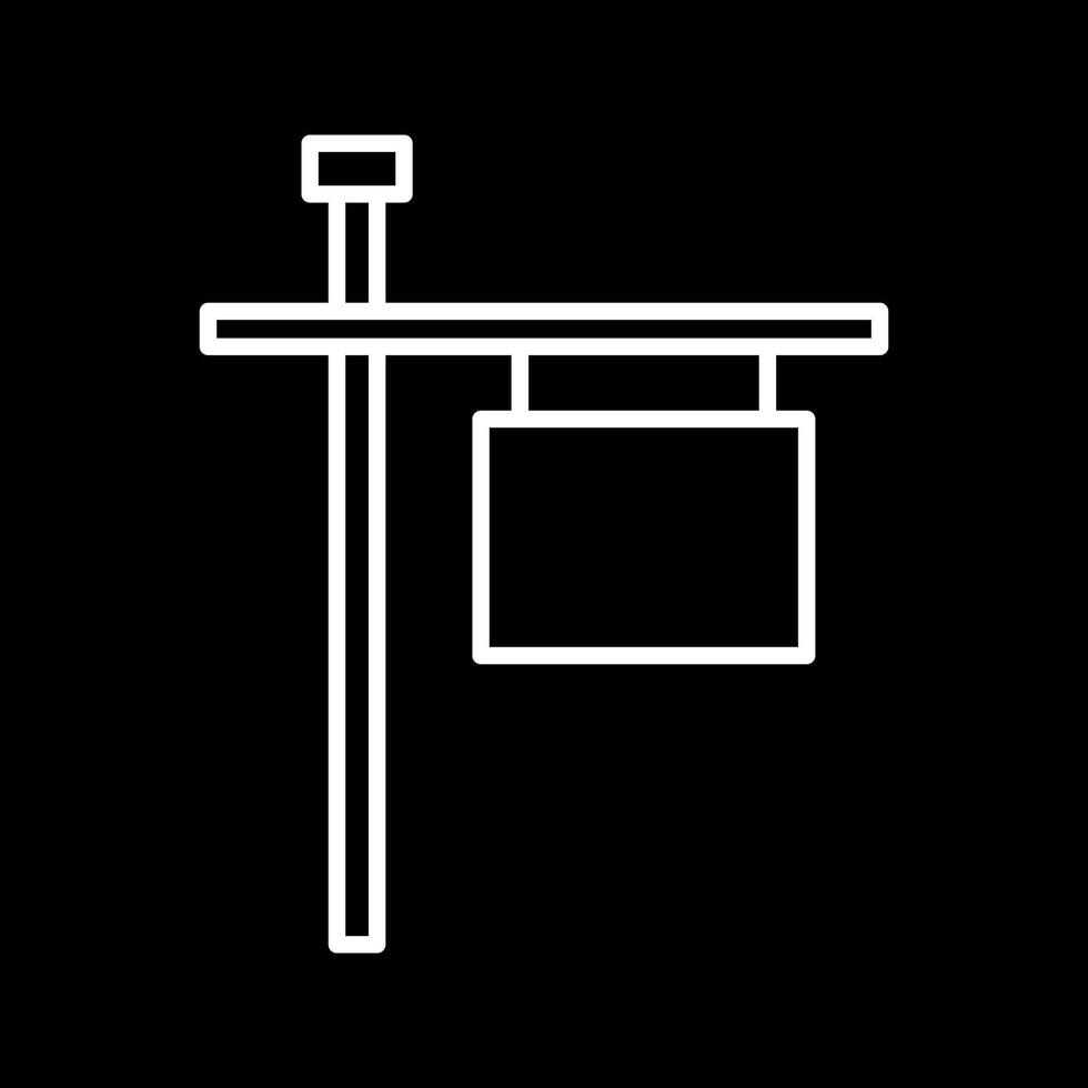 Post Sign Vector Icon