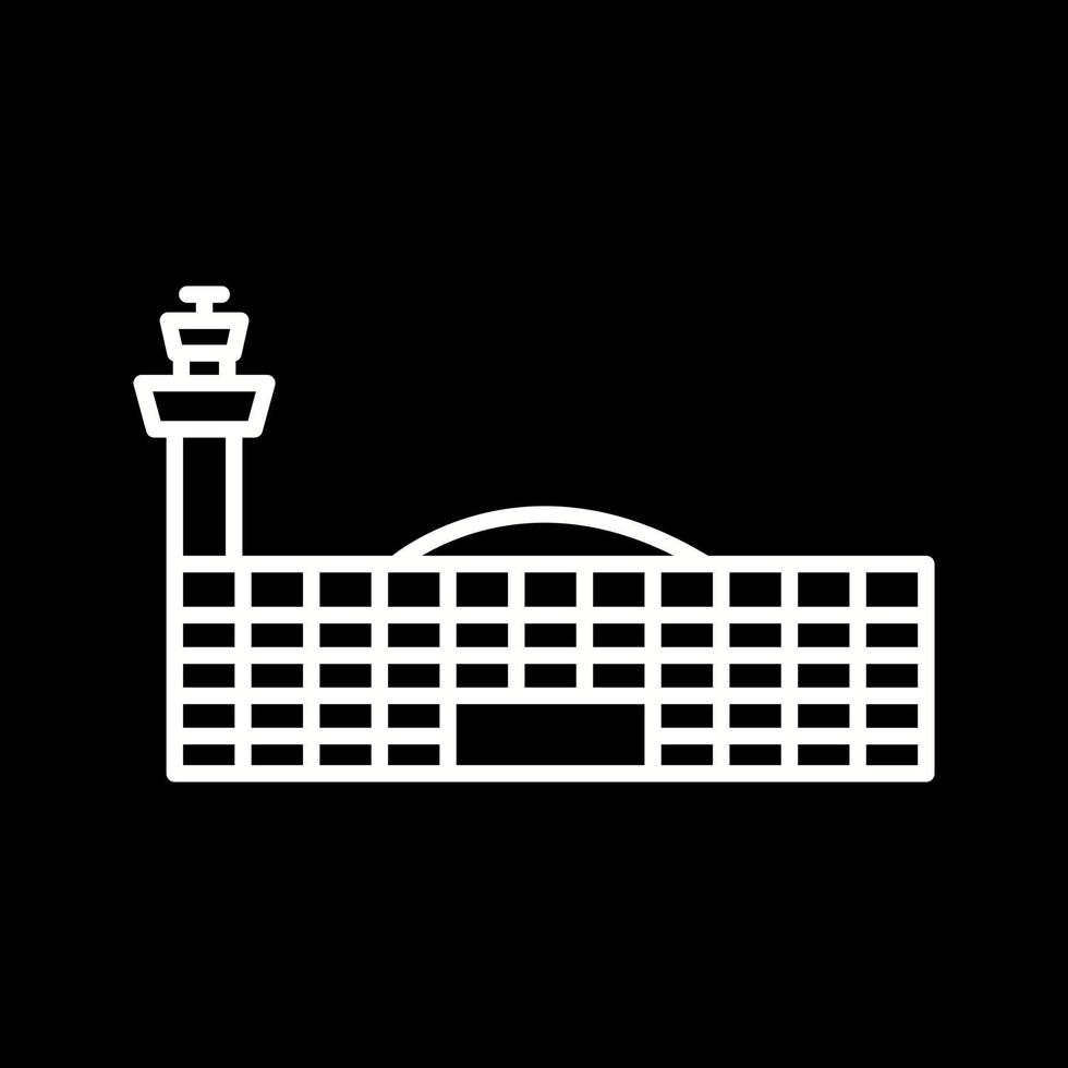 Airport Building Vector Icon