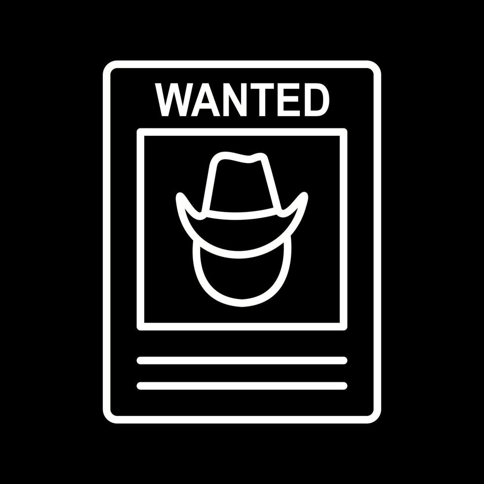 Wanted Poster Vector Icon