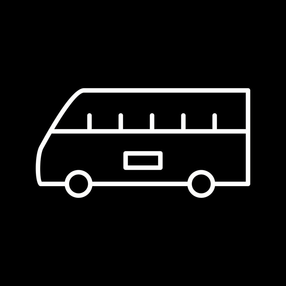 Bus on Airport Vector Icon