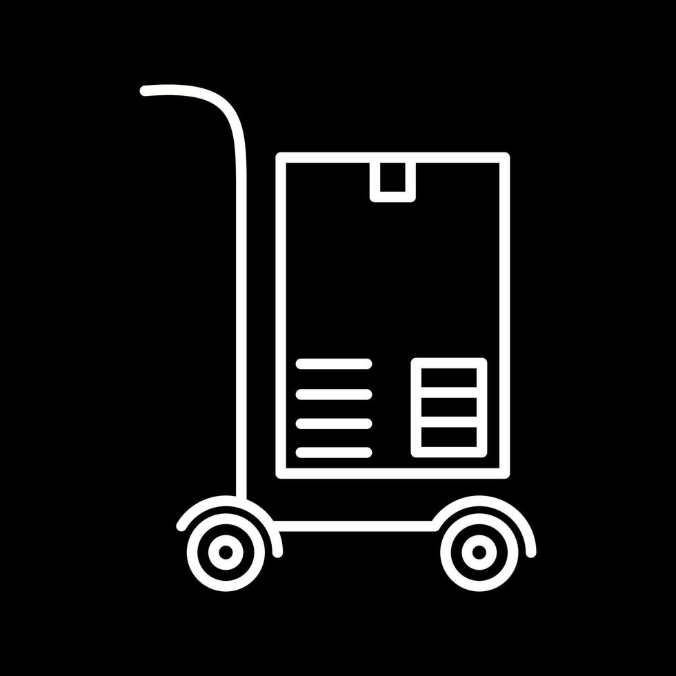 icono de vector de paquete de transporte