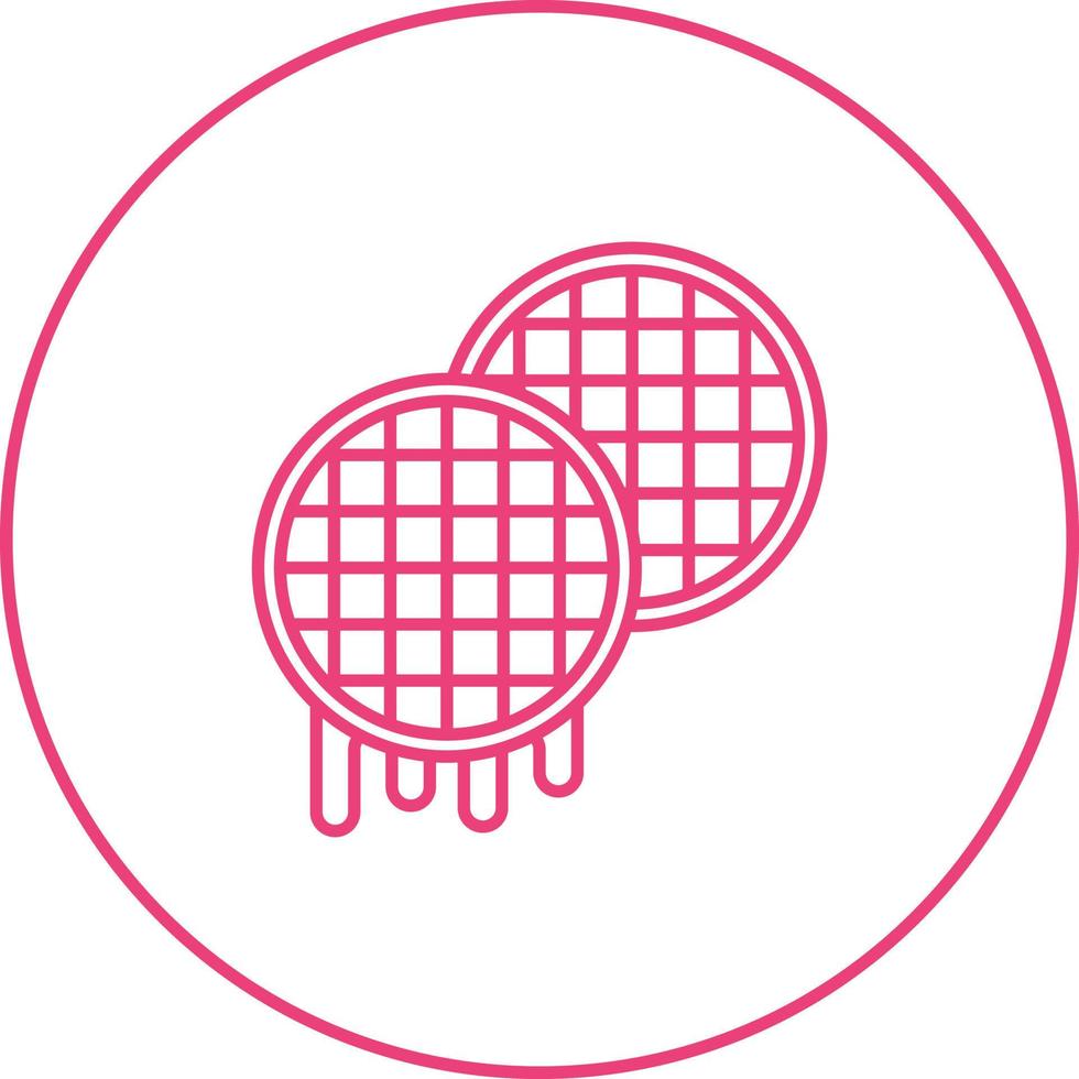 Waffle Vector Icon