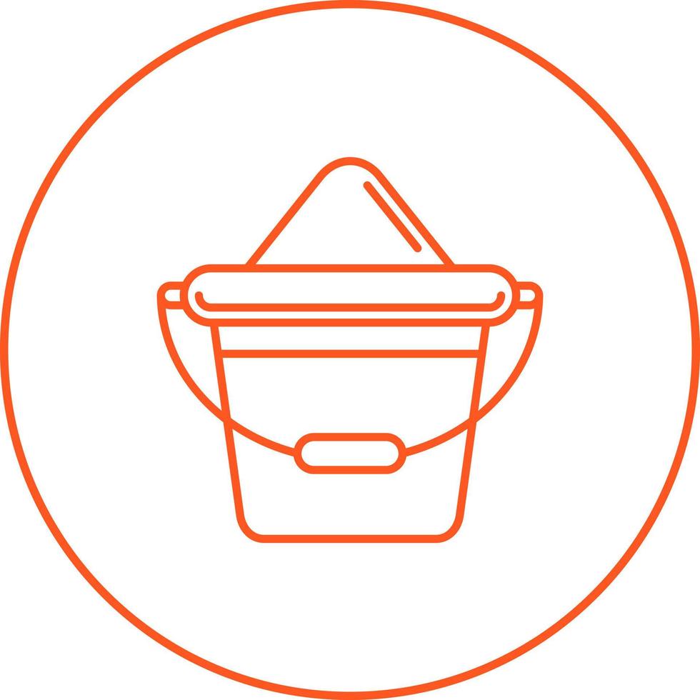 Sand Bucket Vector Icon