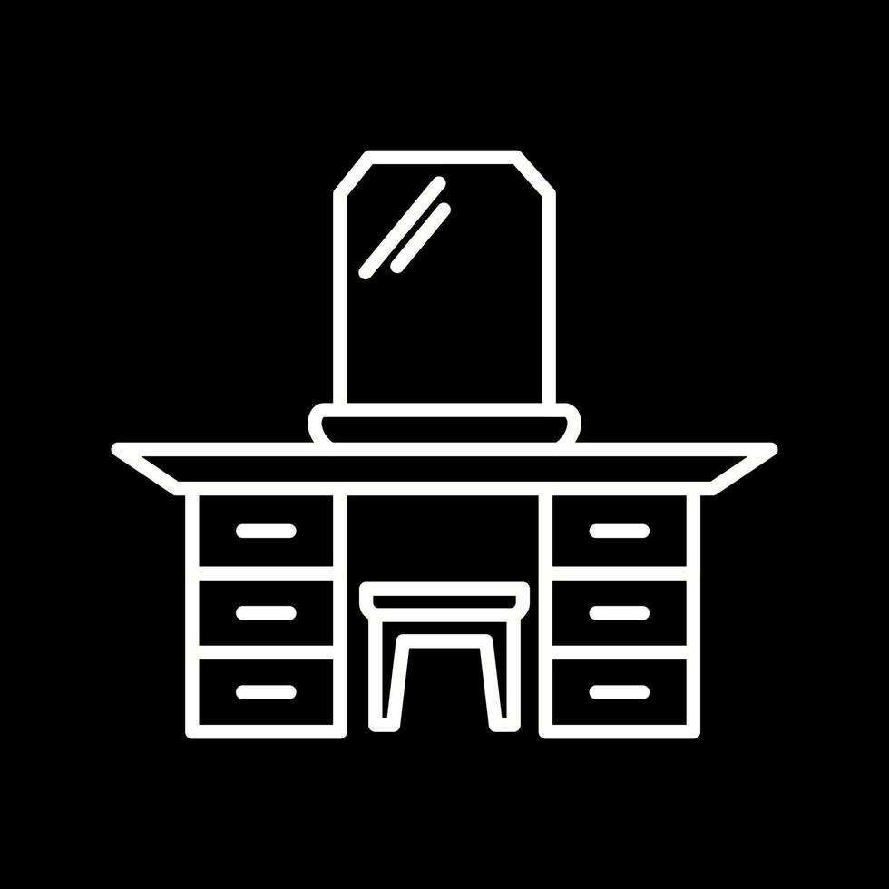 Dressing Table Vector Icon