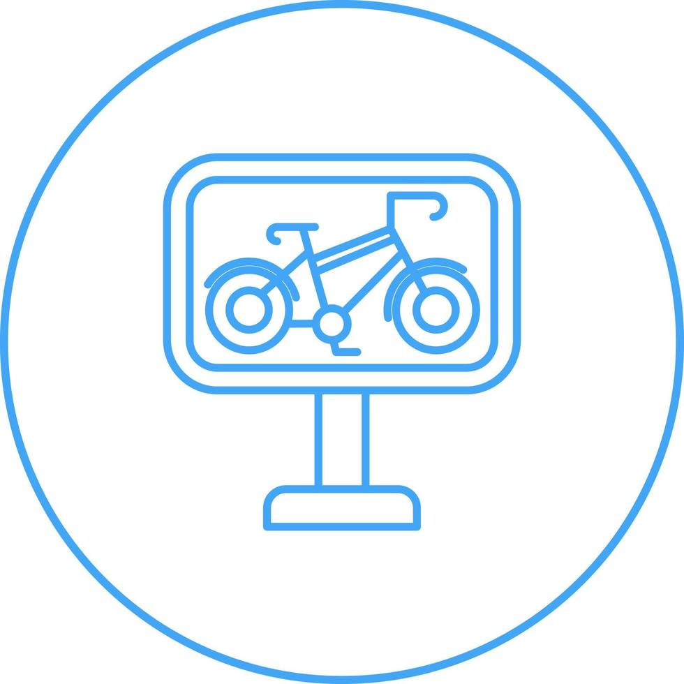 Bike Lane Vector Icon
