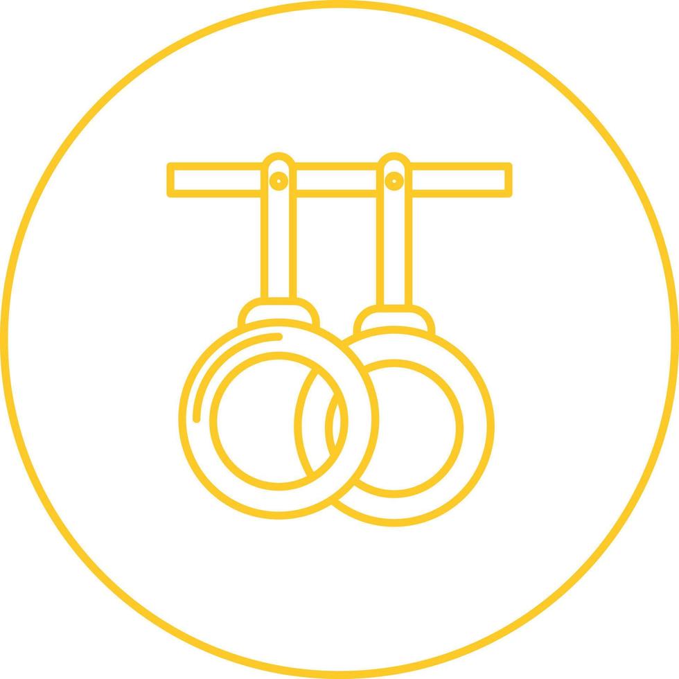 Gym Rings Vector Icon