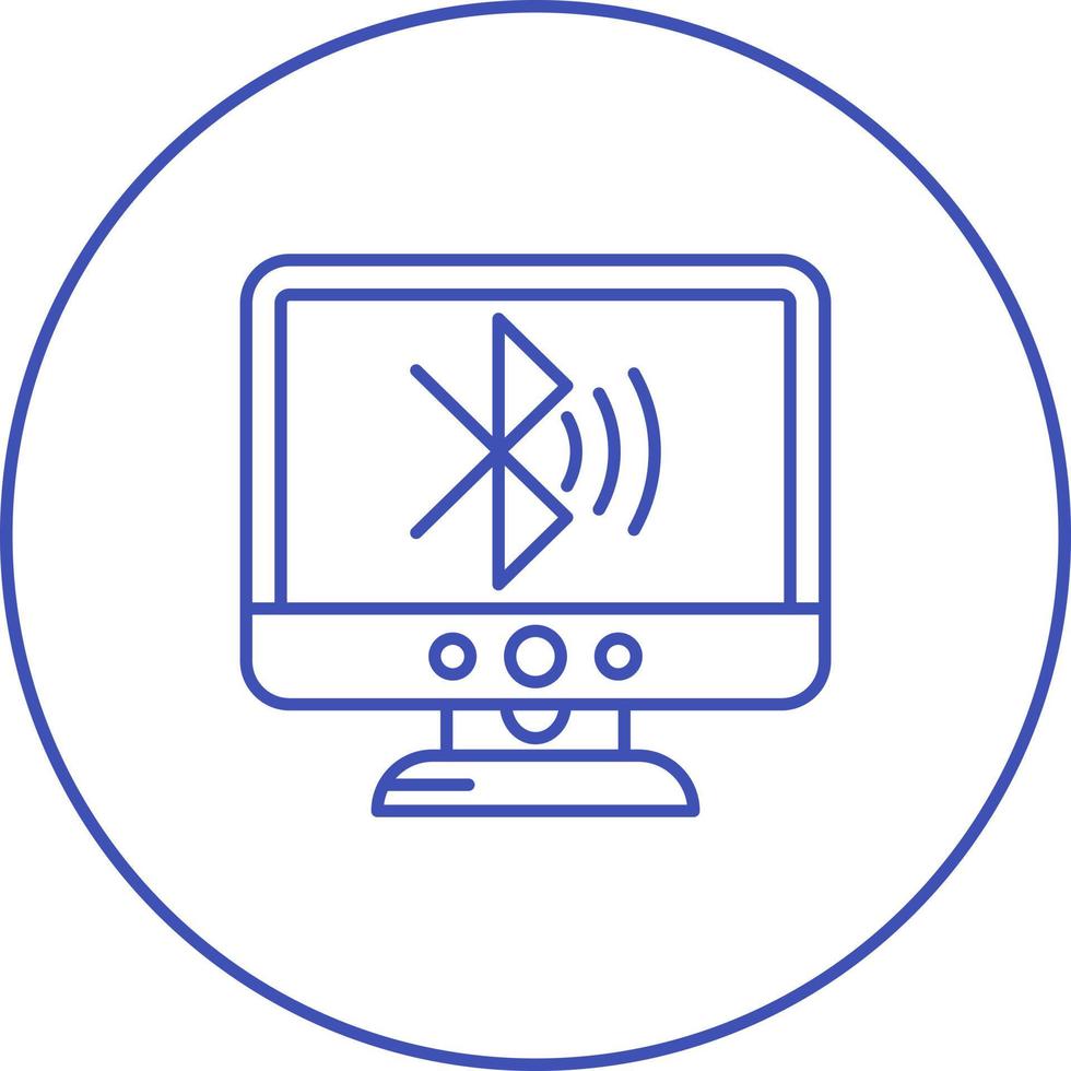 Bluetooth Lcd Vector Icon