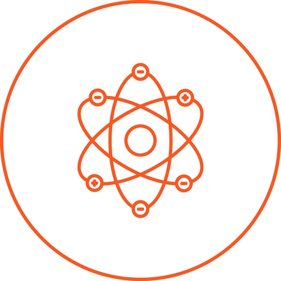 Atom Structure Vector Icon