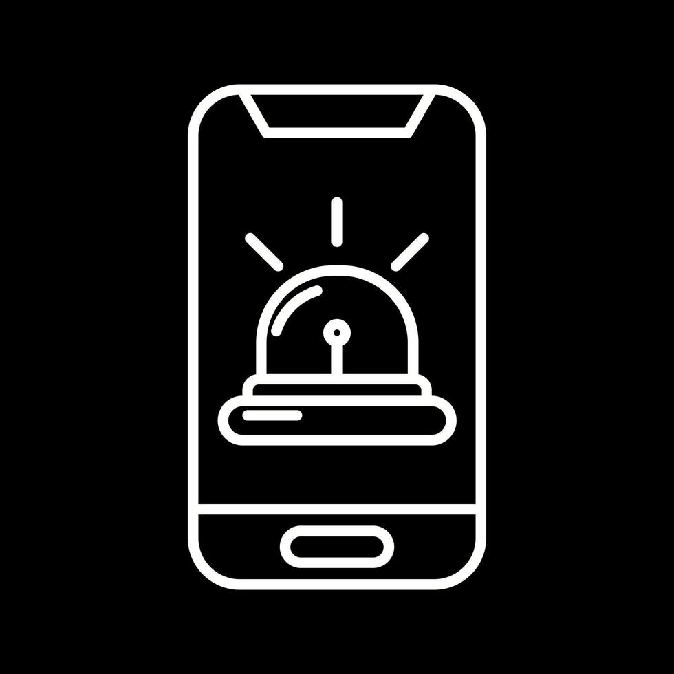 icono de vector de llamada de emergencia