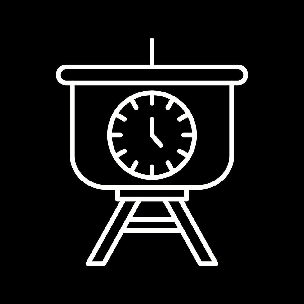 Time Manage Presentation Vector Icon