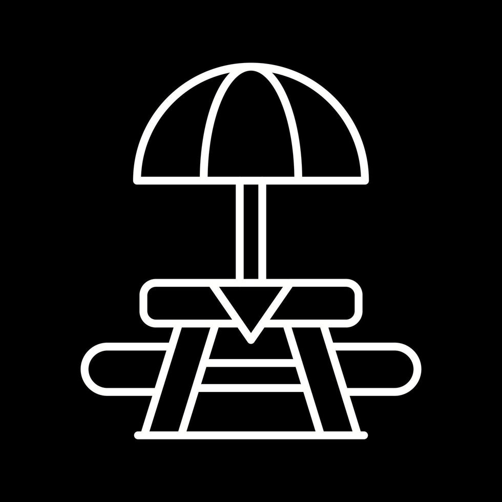 Picnic Table Vector Icon
