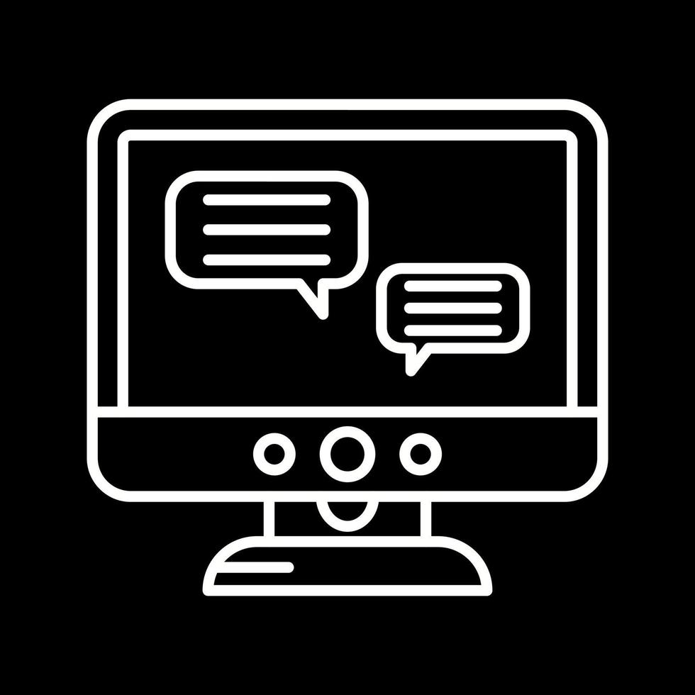 Chat Lcd Vector Icon