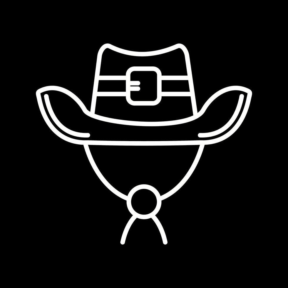 icono de vector de sombrero de vaquero