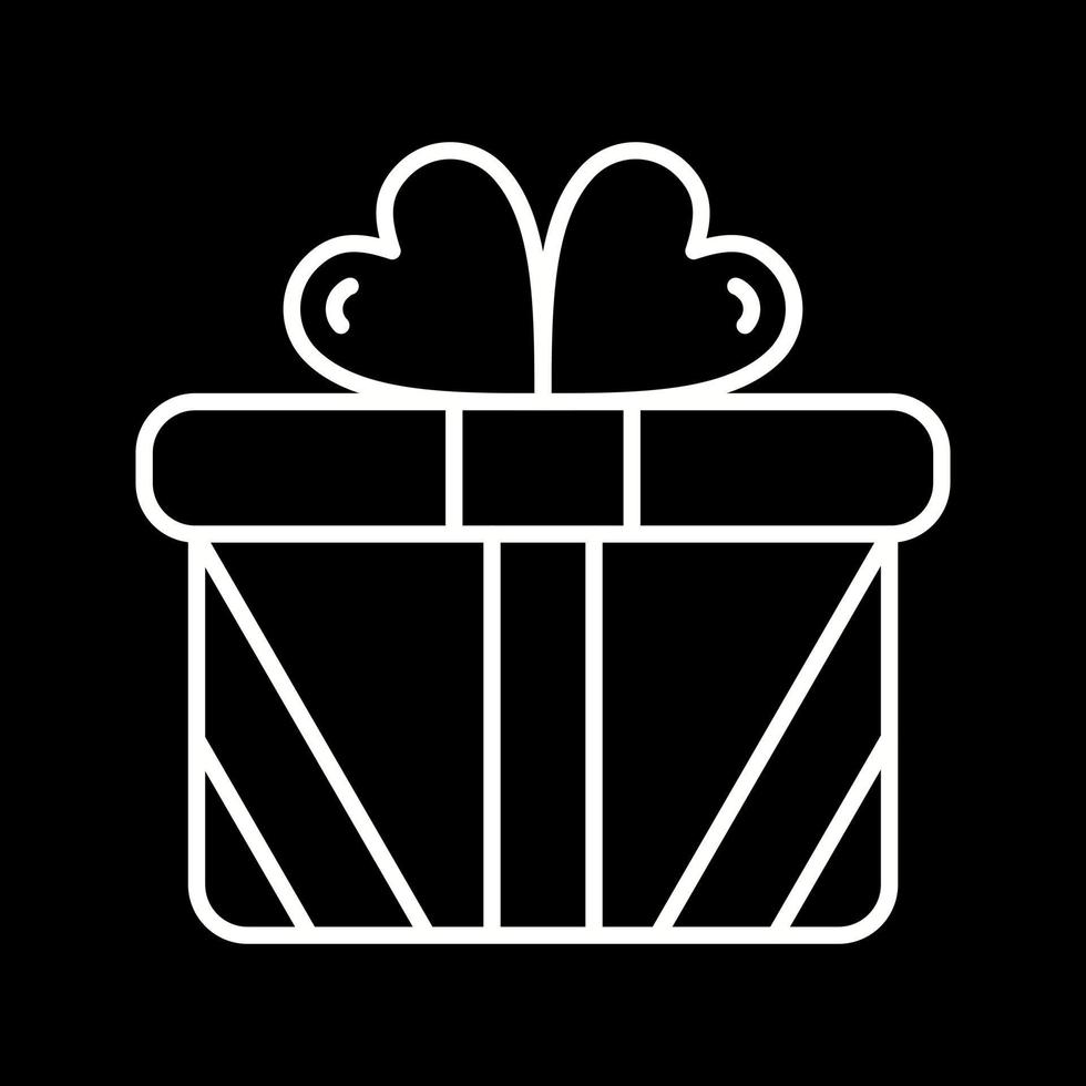 icono de vector de caja de regalo