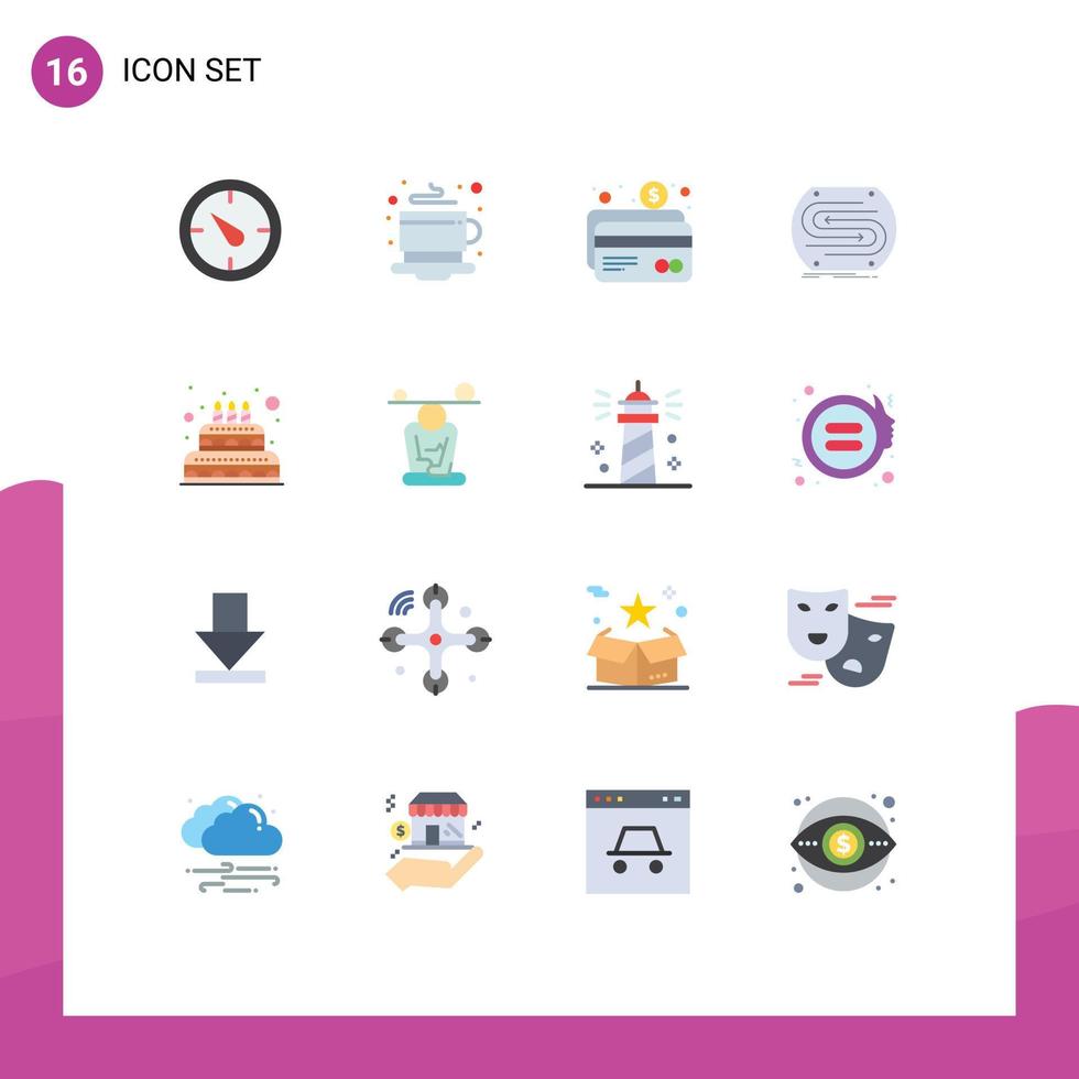 Flat Color Pack of 16 Universal Symbols of love pitch banking match concept Editable Pack of Creative Vector Design Elements