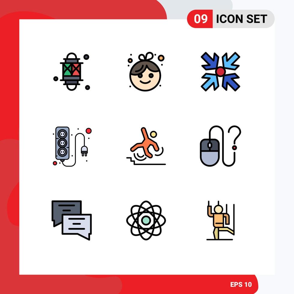 9 Creative Icons Modern Signs and Symbols of crash power supply new power electronics Editable Vector Design Elements