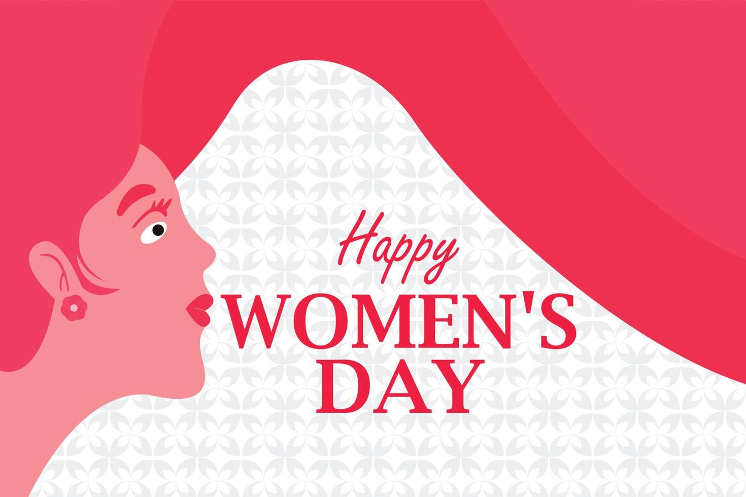 Womens day background in creative style vector