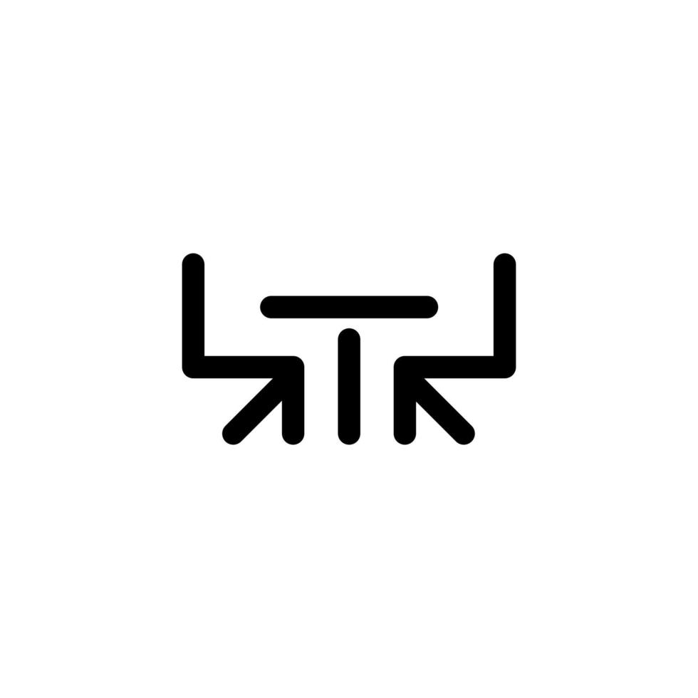 Table chair vector icon, suitable for your design need, logo, illustration, animation, etc.