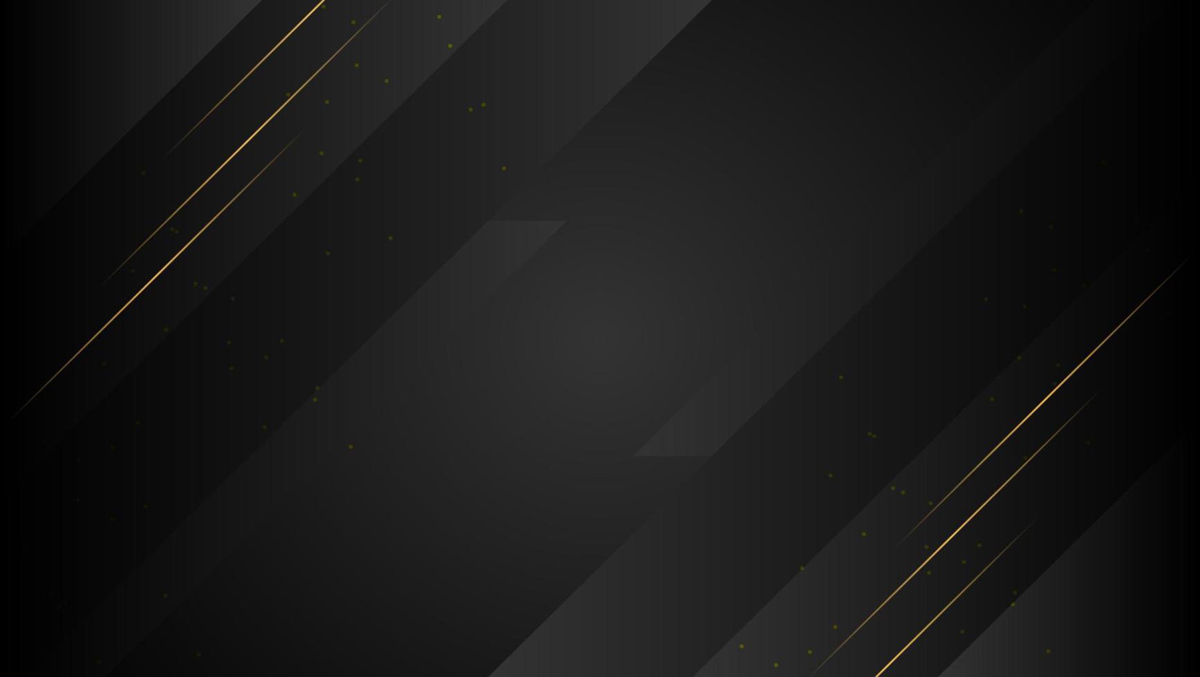 gradient black background with golden diagonal lines vector