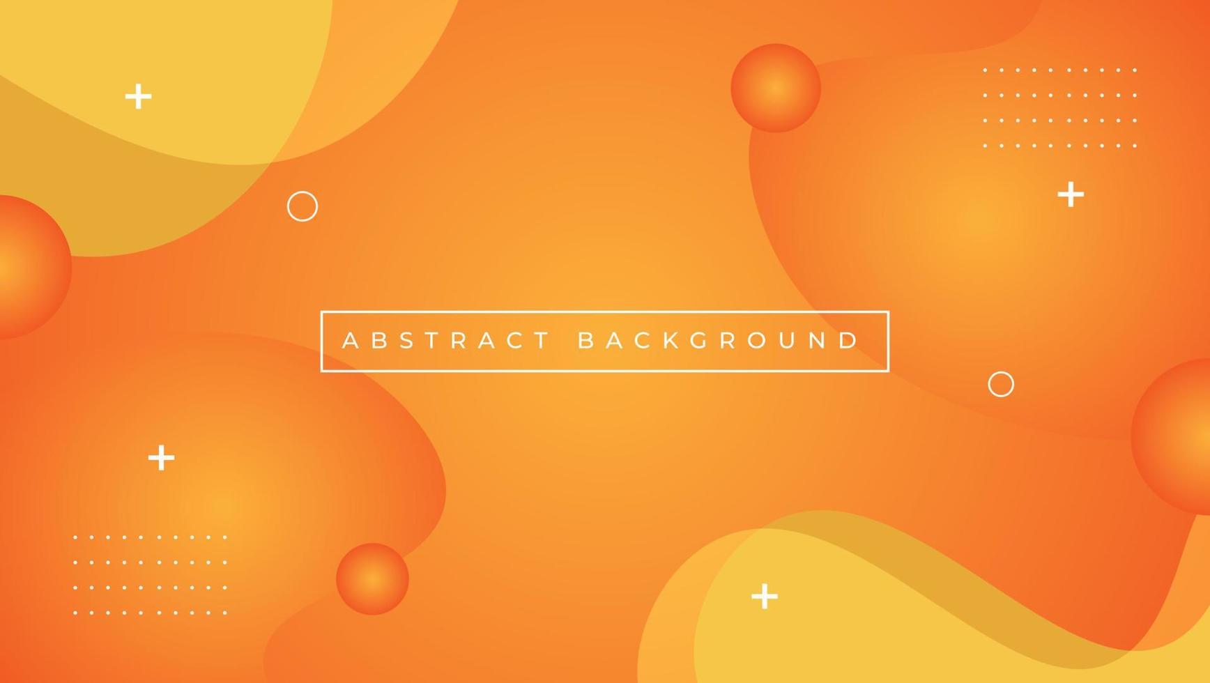 orange background with fluid gradient wavy shapes vector