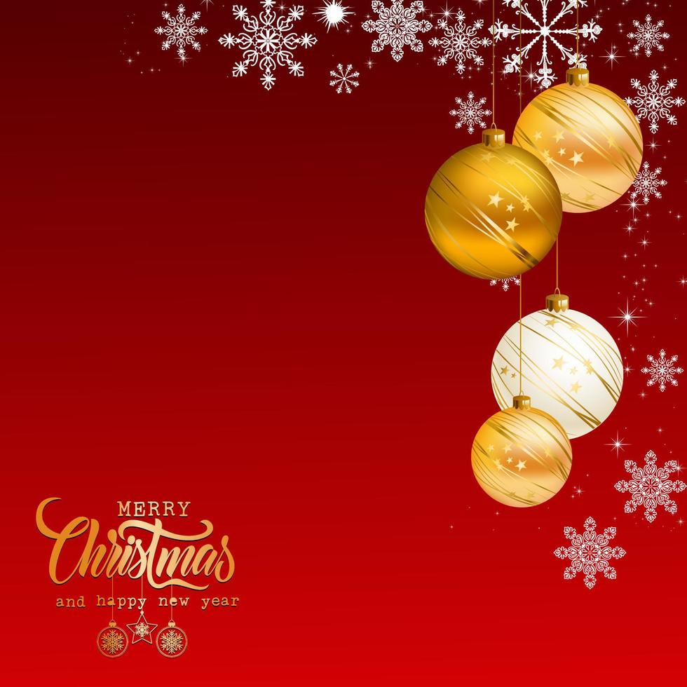 Merry Christmas background. Winter Holiday Posters or banners design in modern realistic style vector