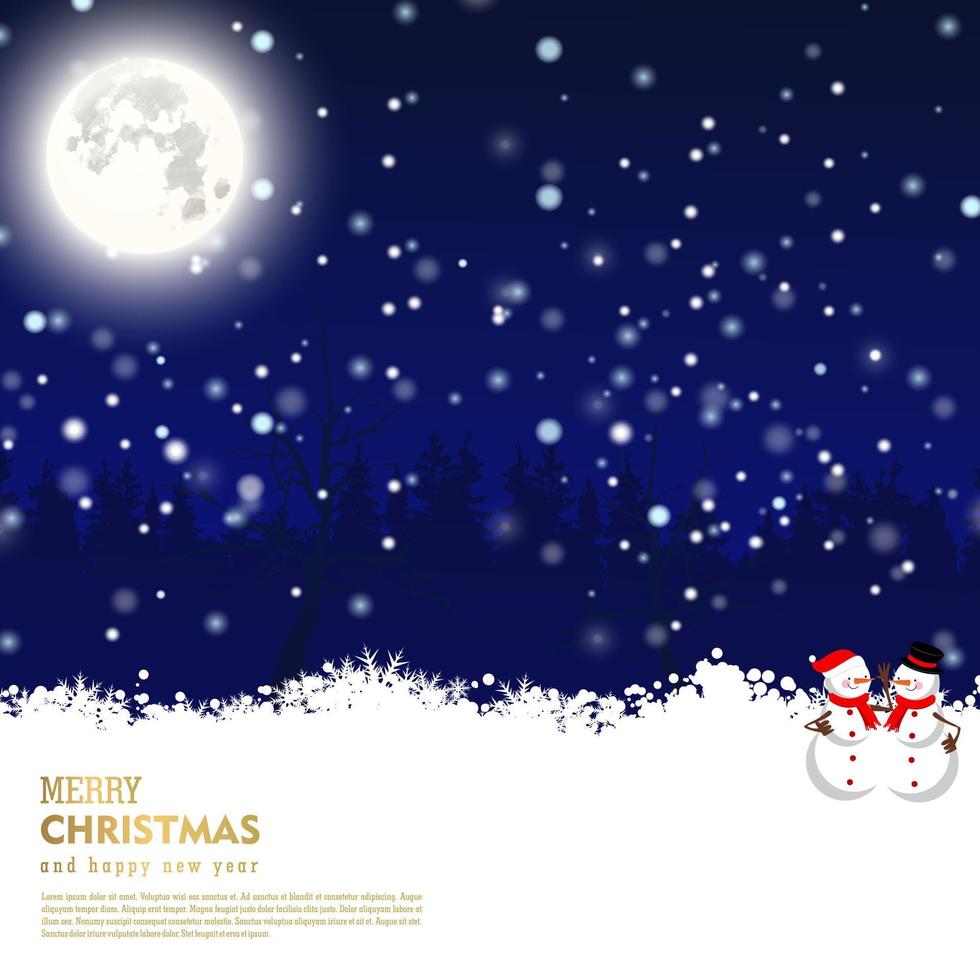 Merry Christmas background. Winter Holiday Posters or banners design in modern realistic style vector