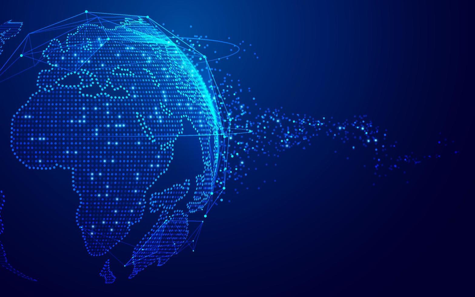 global digital transformation vector