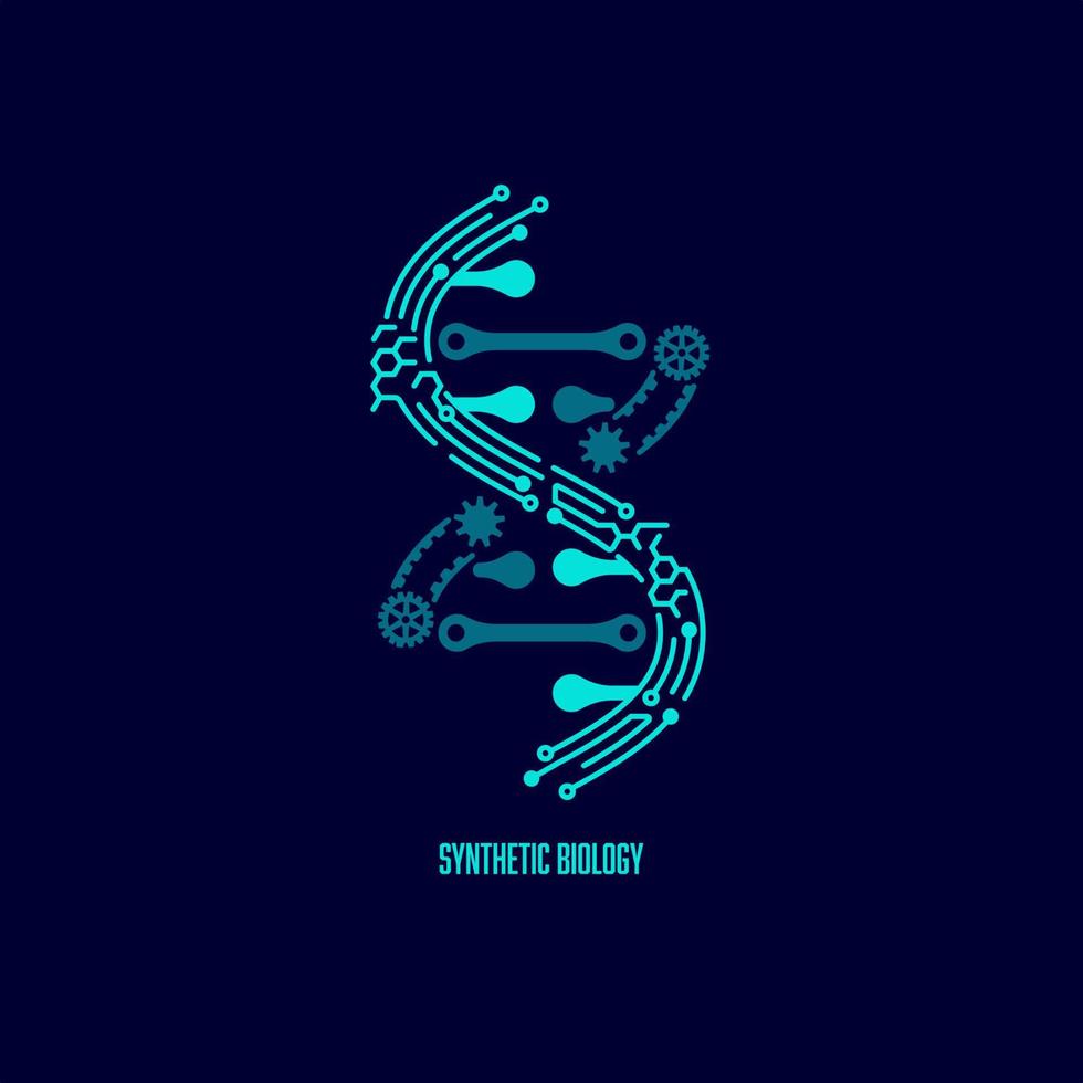 synthetic biology concept vector