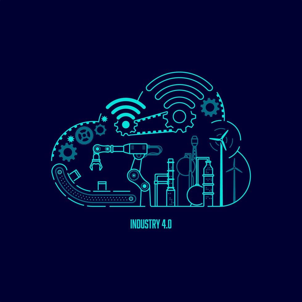 industry tech concept vector