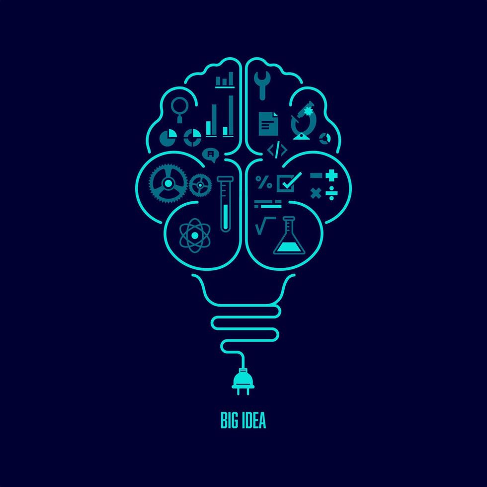 big idea concept vector