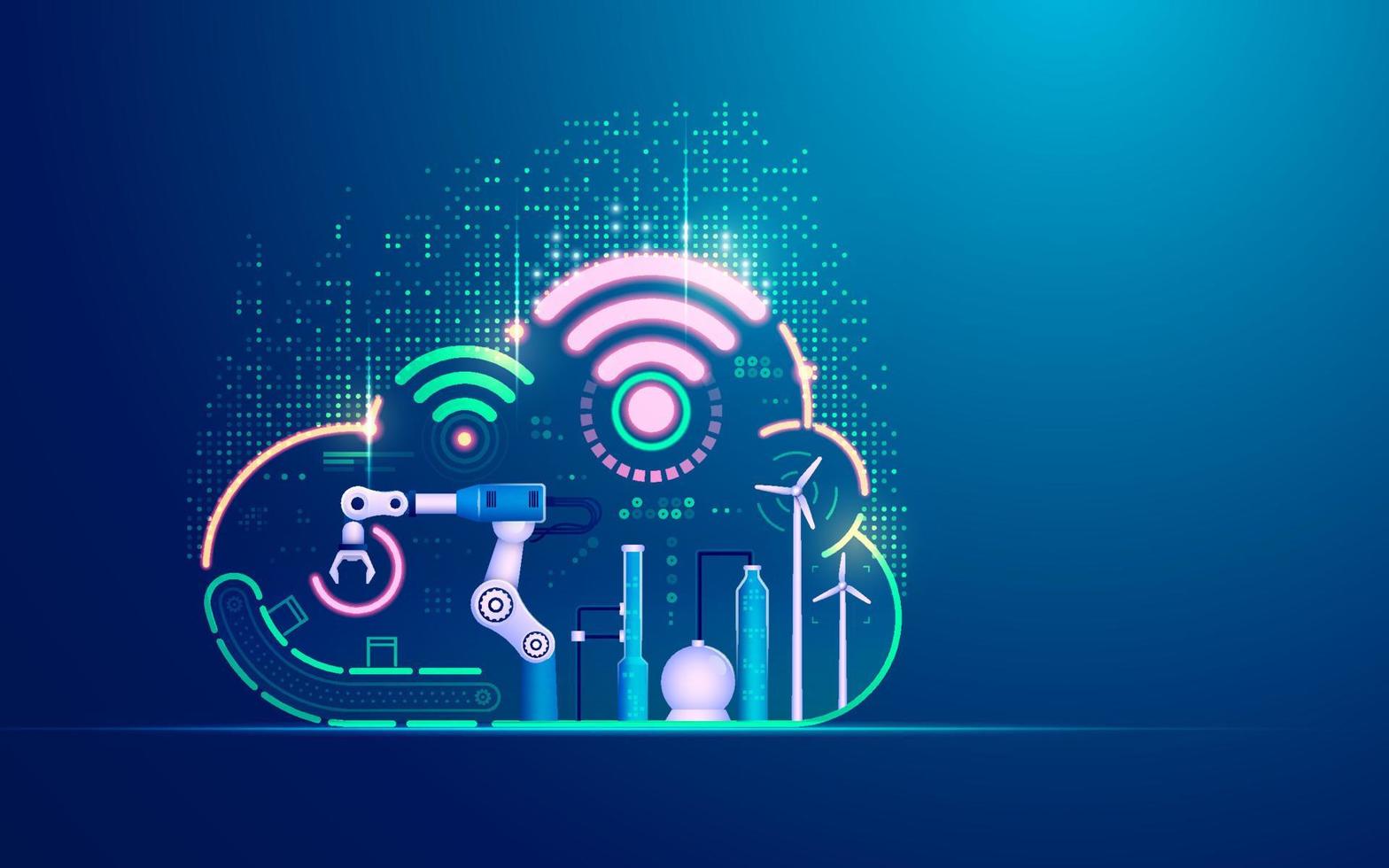 new tech industry vector