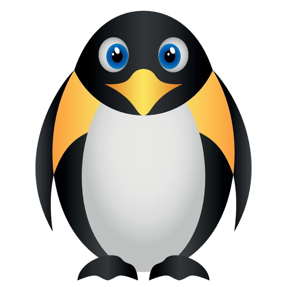 Cartoon small bellied antarctic penguin vector