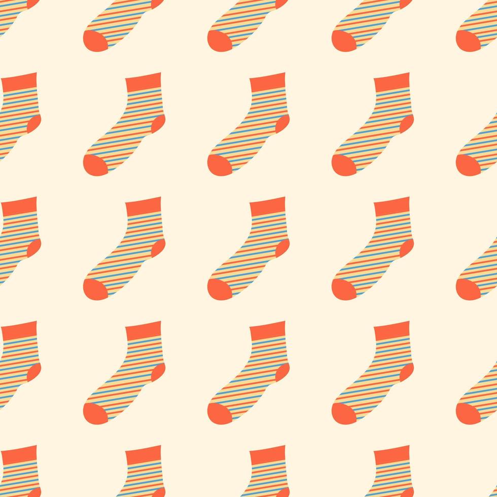 striped sock pattern vector