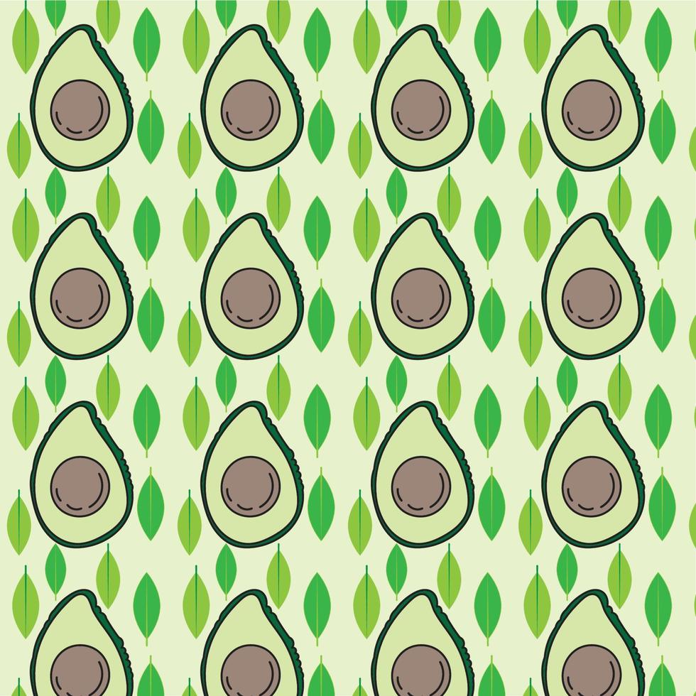 avocado pattern seamless vector