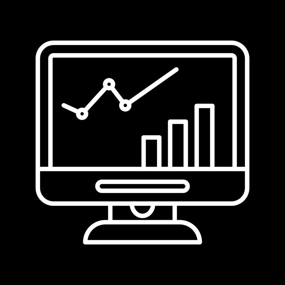 icono de vector de crecimiento lcd