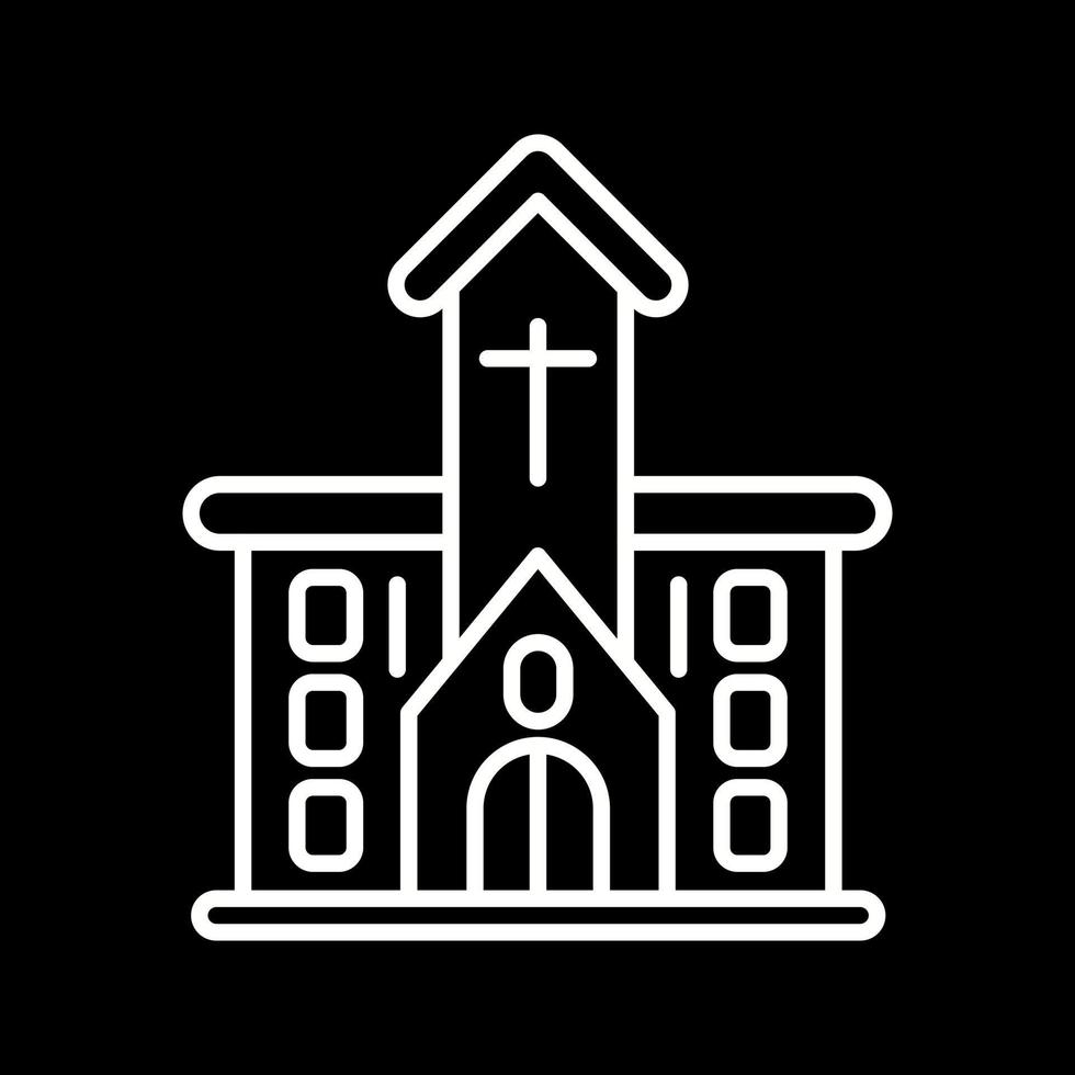 icono de vector de iglesia