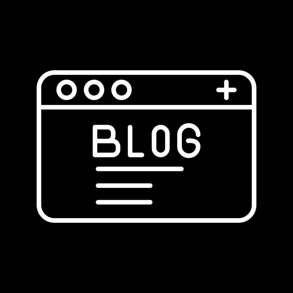 icono de vector de blog