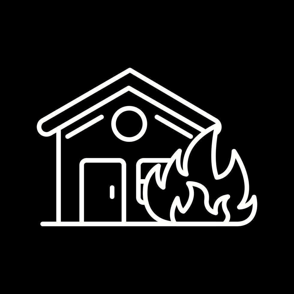 House On Fire Vector Icon