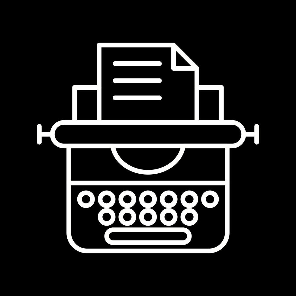 Typewriter Vector Icon