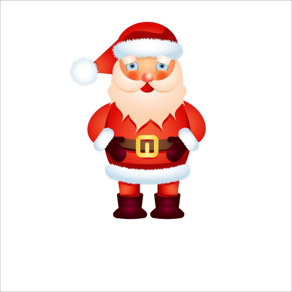 Papá Noel. decoraciones festivas y artículos para cualquier decoración de fondo de año nuevo y navidad. vector